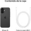 Apple iPhone 16 de 128 GB: Smartphone 5G con Control de Cámara, Chip A18 y un subidón en autonomía. Compatible con los AirPods; Negro - Image 6