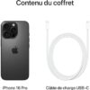 Apple iPhone 16 Pro (128 Go) - Titane Noir - Image 6