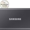 Samsung Portable SSD T7, 4 TB, USB 3.2 Gen.2, External SSD Hard Drive, Grey, MU-PC4T0T/WW + Amazon Basics Hard Drive Bag, Black - Image 3