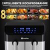 Scheffler Heißluftfritteuse 2 kammern 9L (2x4.5L), 2000W Airfryer mit 2 Fächer, Doppelkammerh, Dual Cook & Sync Finish, 8 Programme, Touchscreen,... - Image 3