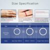 Smart Ring for iOS Android | 2 Health Stones,6 RFID Cards,128G Wireless USB Flash Disk,Digital Business Card,Share Social Media | Ceramic Ring for... - Image 2