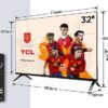 TCL 32SF540-32" FHD Smart TV - HDR & HLG-Dolby Audio-DTS Virtual X-Bezel-Less-Dual-Band WiFi 5 - con Fire OS 7 System - Frente de metal oscuro... - Image 2